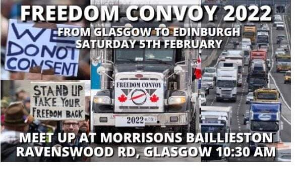 Freedom Convoy, Scotland