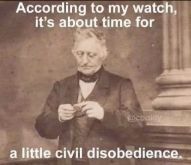 Time for civil disobedience